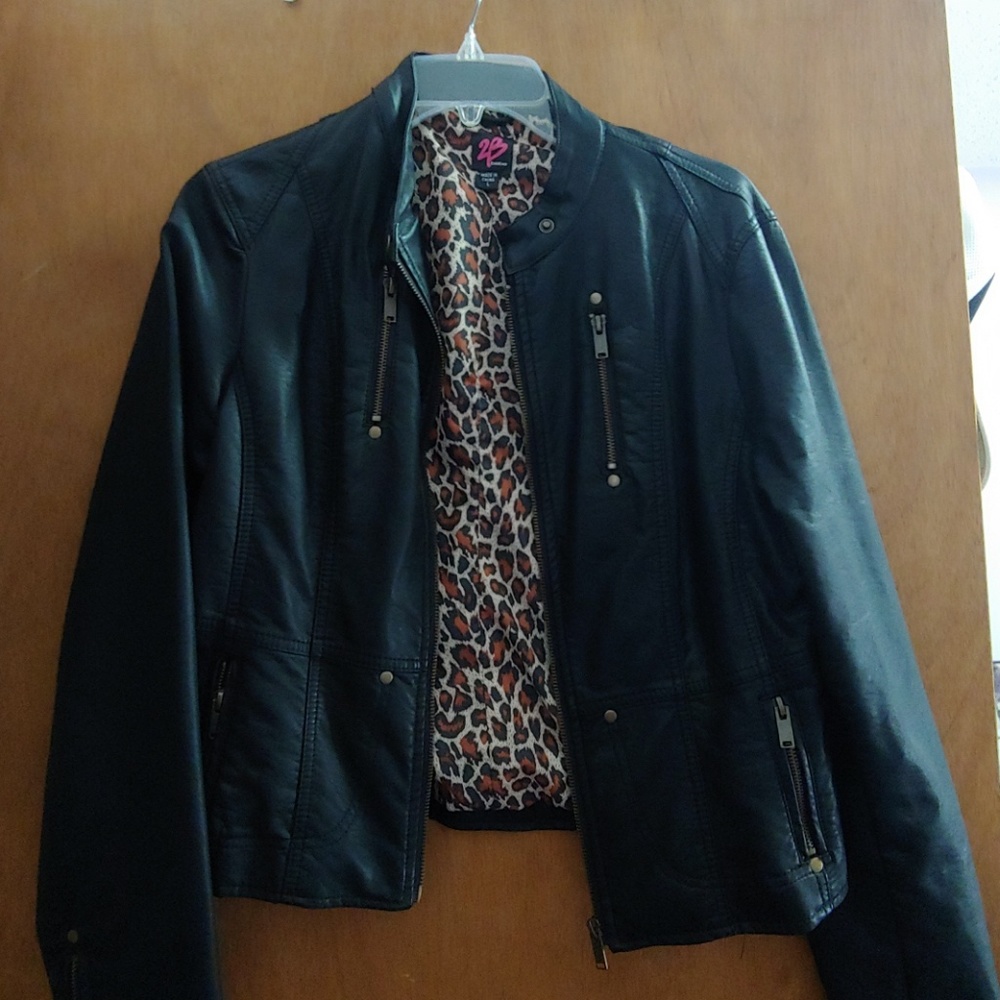 Bebe black faux jacket